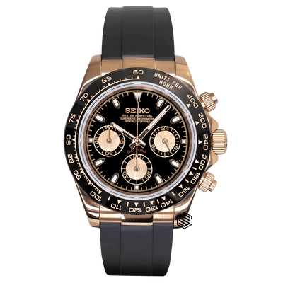 SEIKO MOD DAYTONA / OYSTERFLEX OR ROSE