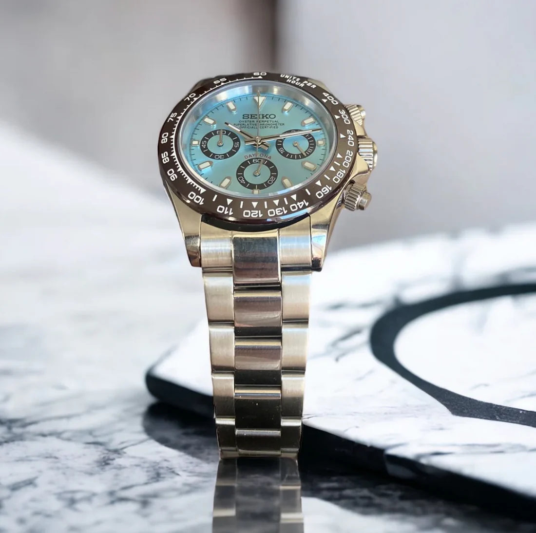 SEIKO MOD DAYTONA | ICE BLUE