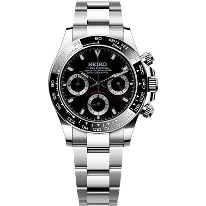 SEIKO MOD DAYTONA BLACK