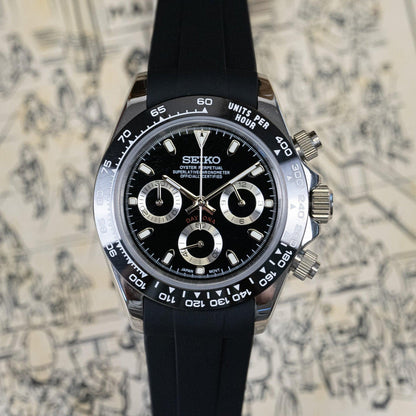SEIKO MOD DAYTONA BLACK