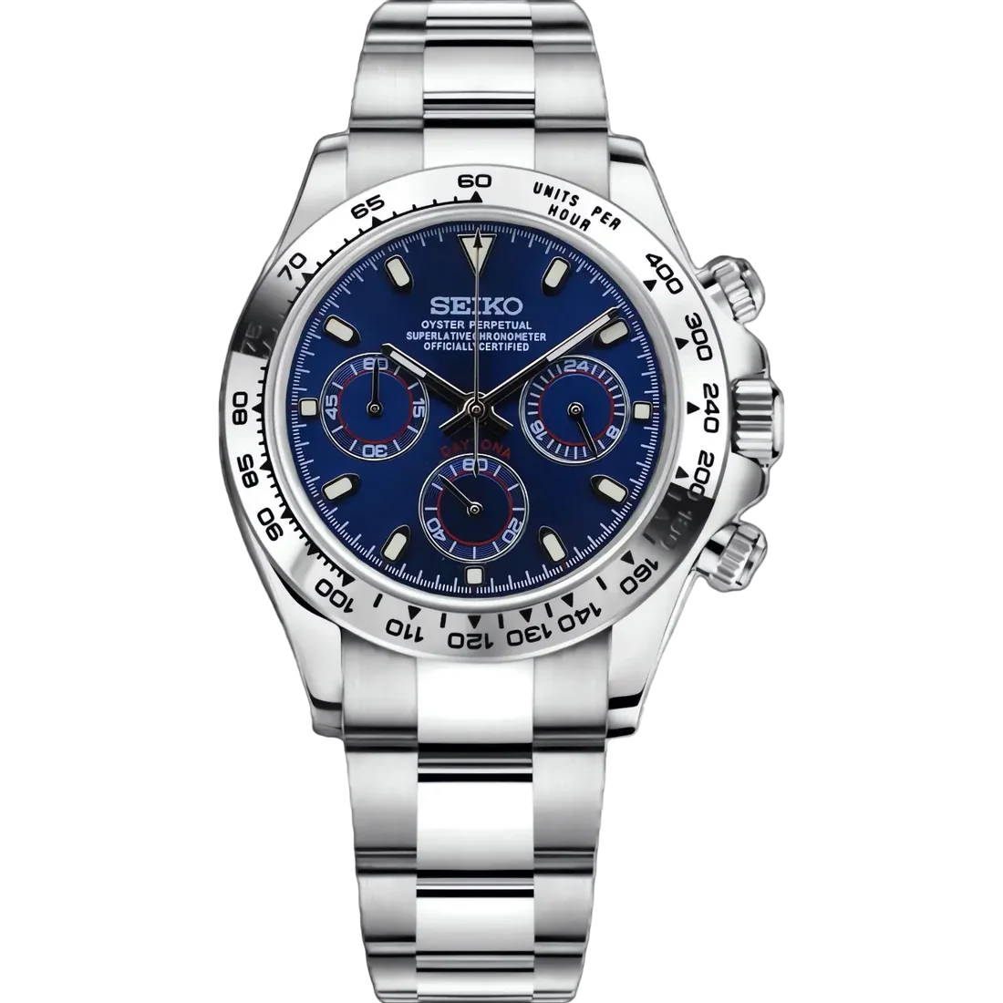 SEIKO MOD DAYTONA BLUE