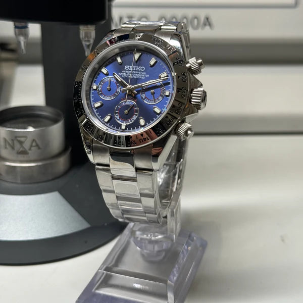 SEIKO MOD DAYTONA BLUE