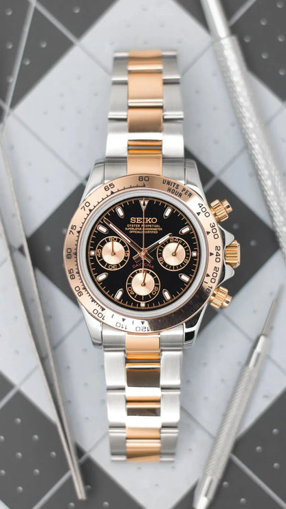 SEIKO MOD DAYTONA / OR ROSE