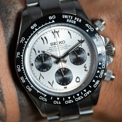 SEIKO MOD DAYTONA ARABIC PANDA
