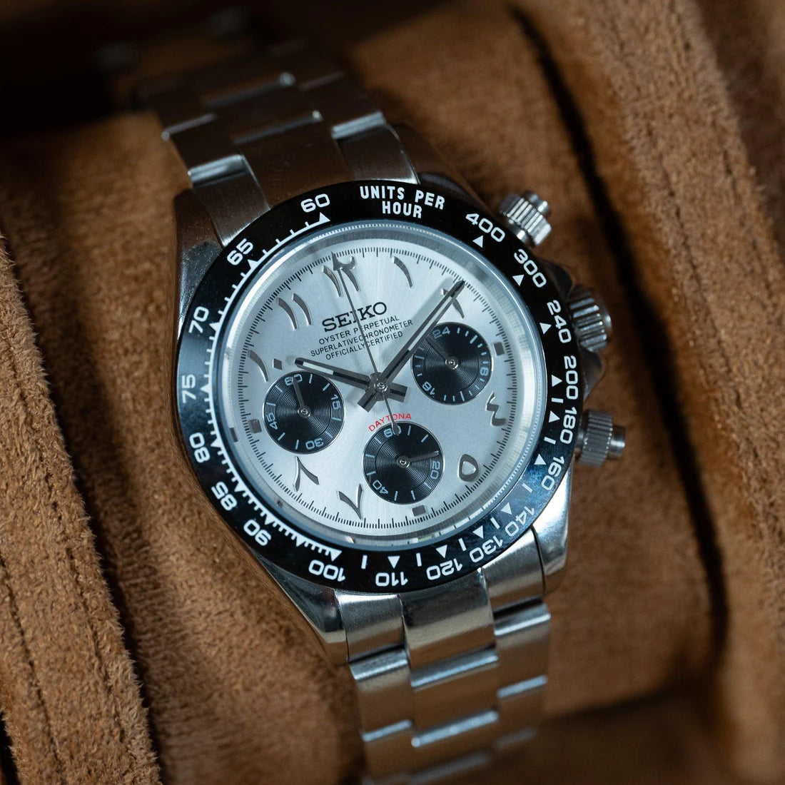 SEIKO MOD DAYTONA ARABIC PANDA