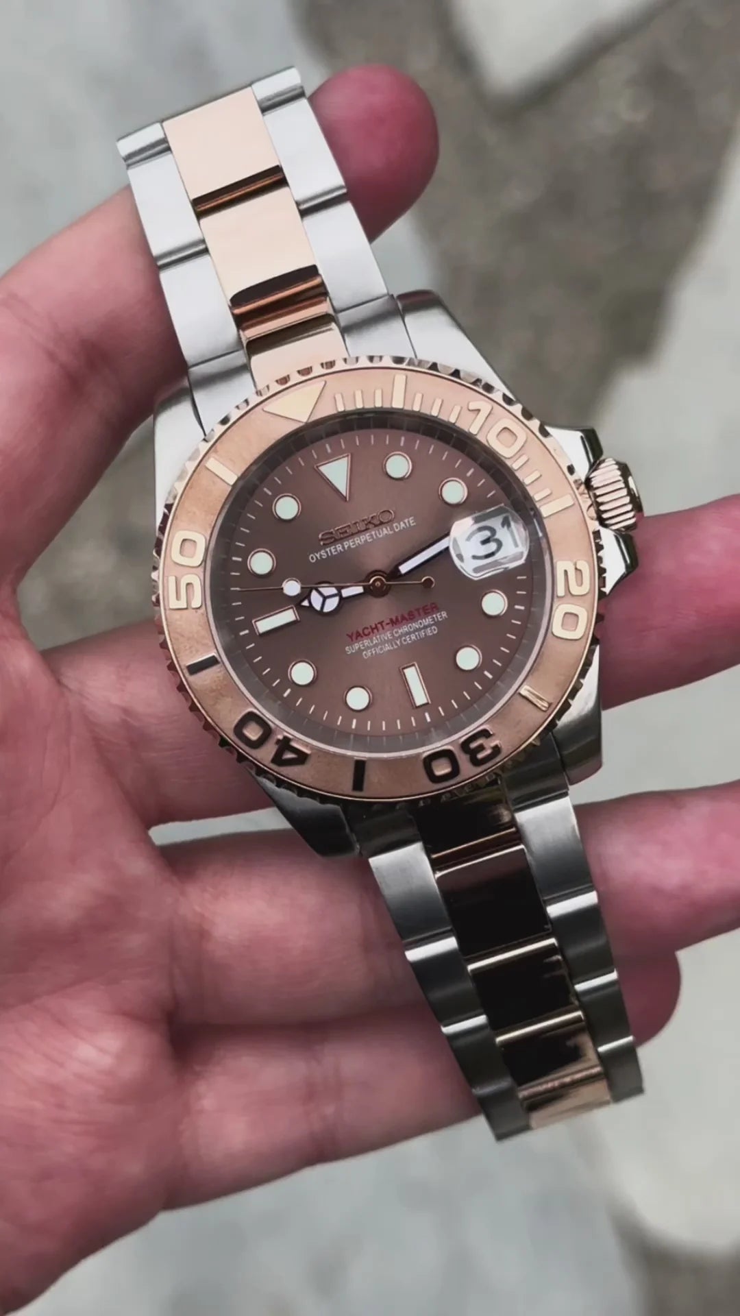 YATCH MASTER ROSE GOLD