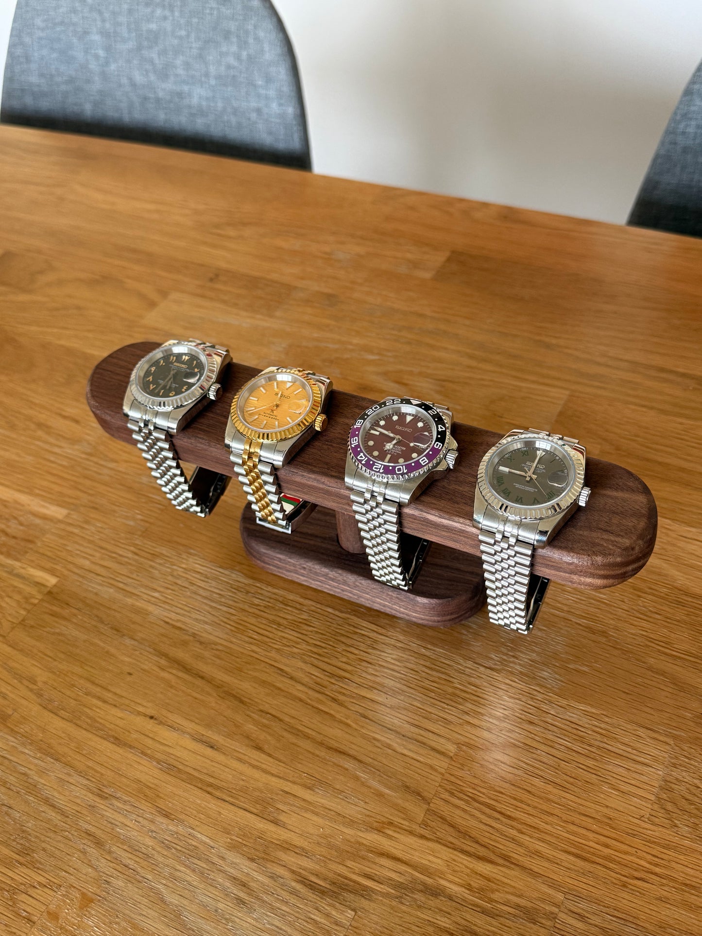 Portoir de montres en bois – 4 emplacements (26 cm)